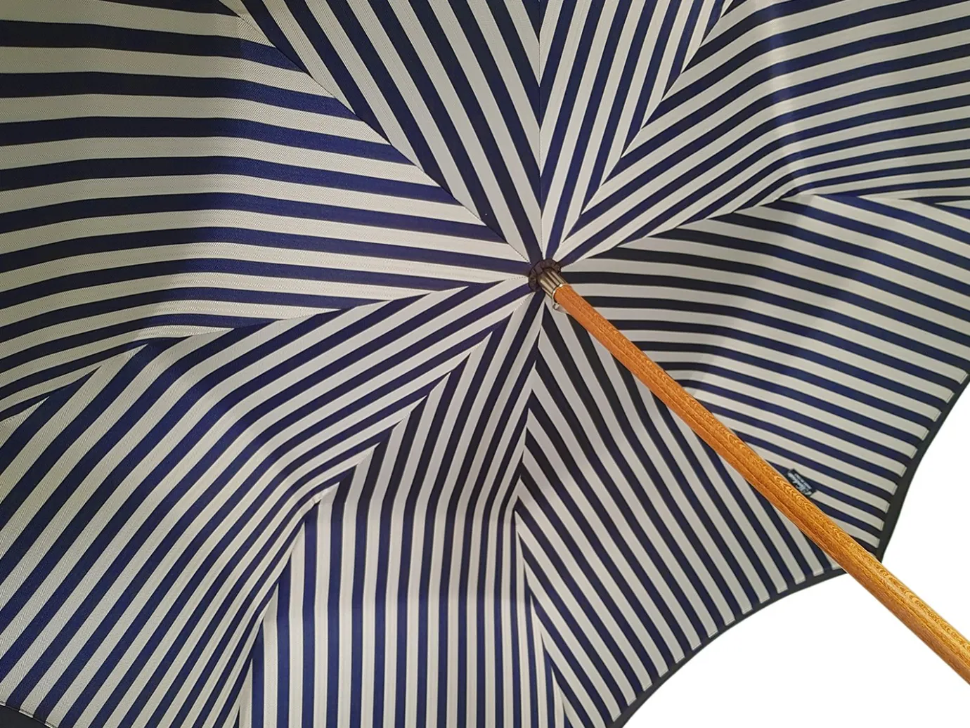 Il Marchesato Double Cloth Men's Umbrella - Blue Striped Design Online
