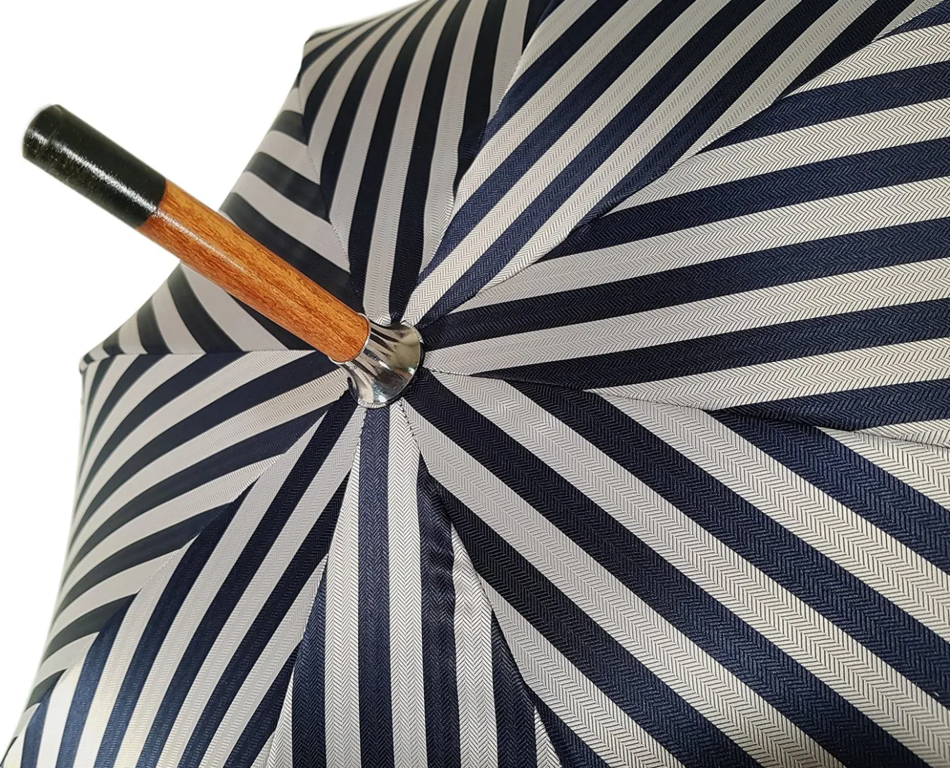 Il Marchesato Double Cloth Men's Umbrella - Blue Striped Design Best