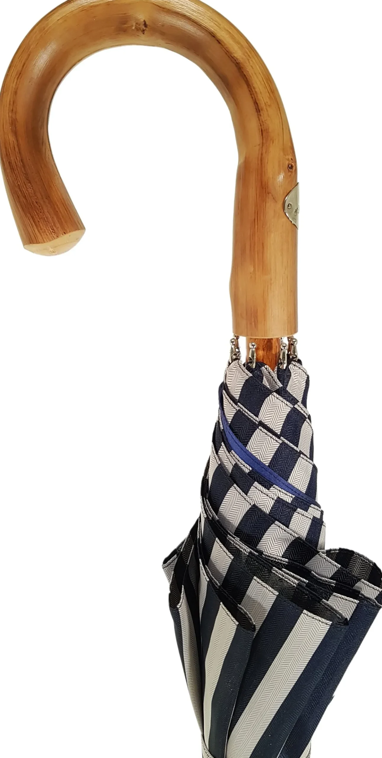 Il Marchesato Double Cloth Men's Umbrella - Blue Striped Design Best