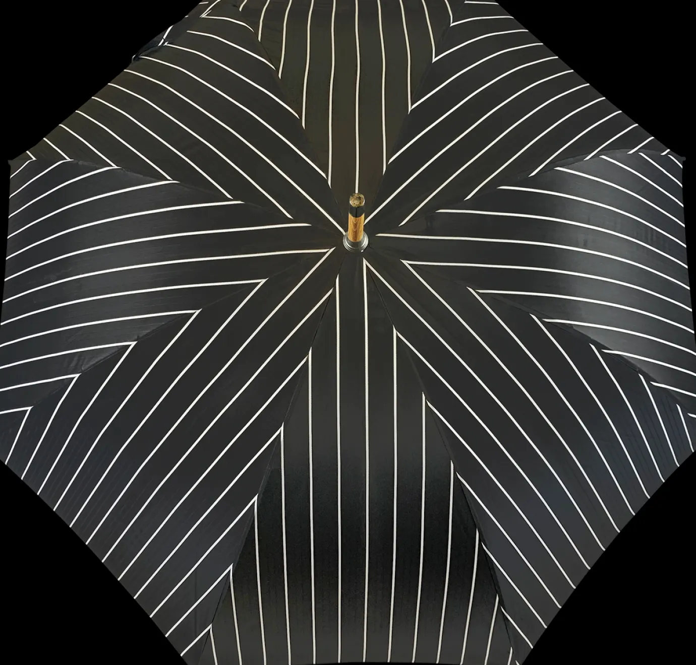 Il Marchesato Double Cloth Men's Umbrella - Grey and blu Striped Design Discount