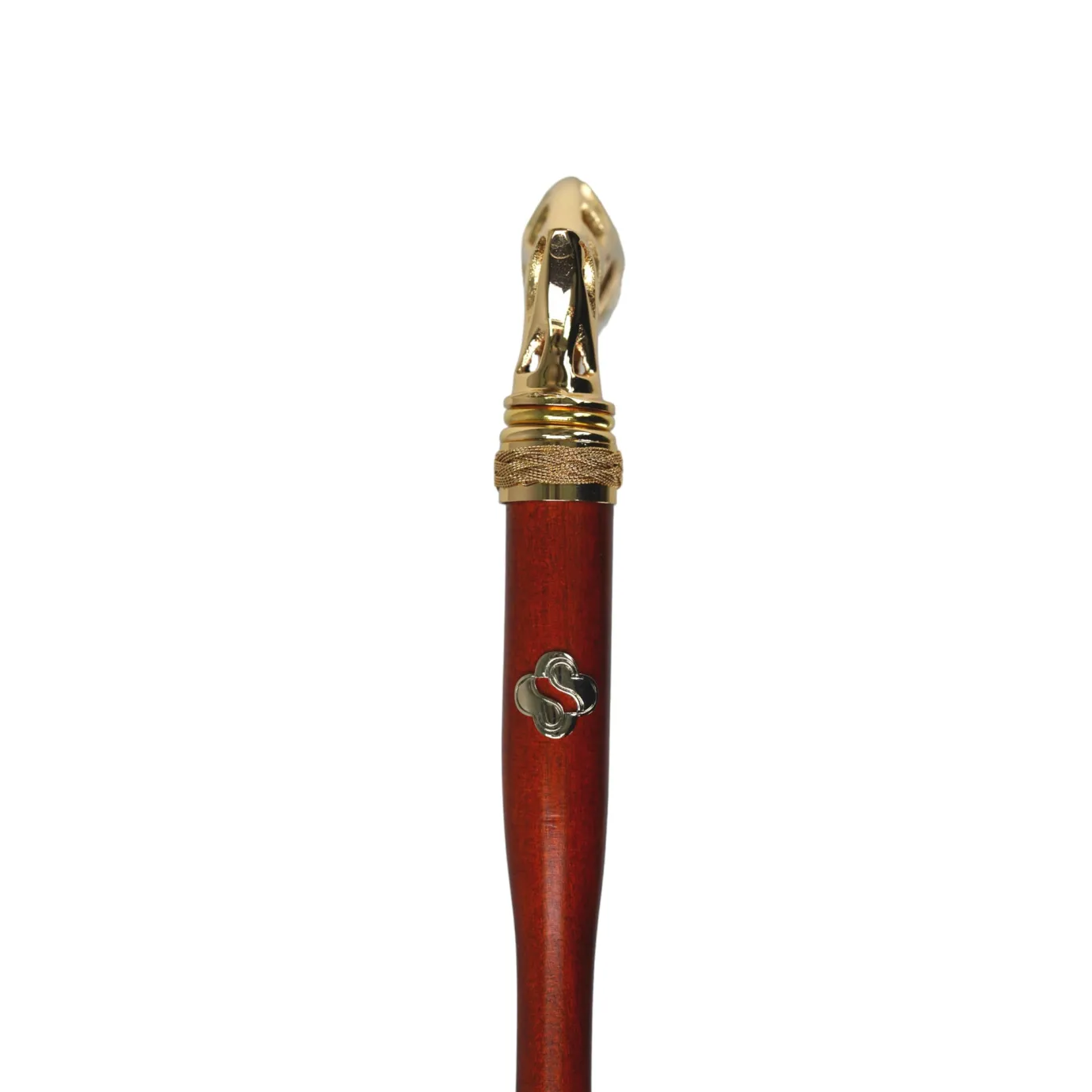 Il Marchesato Double Cloth Men's Umbrella - 24K Goldplated handle New