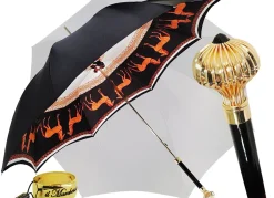 Il Marchesato Double Cloth Women's Umbrella with Printed Horses Design New