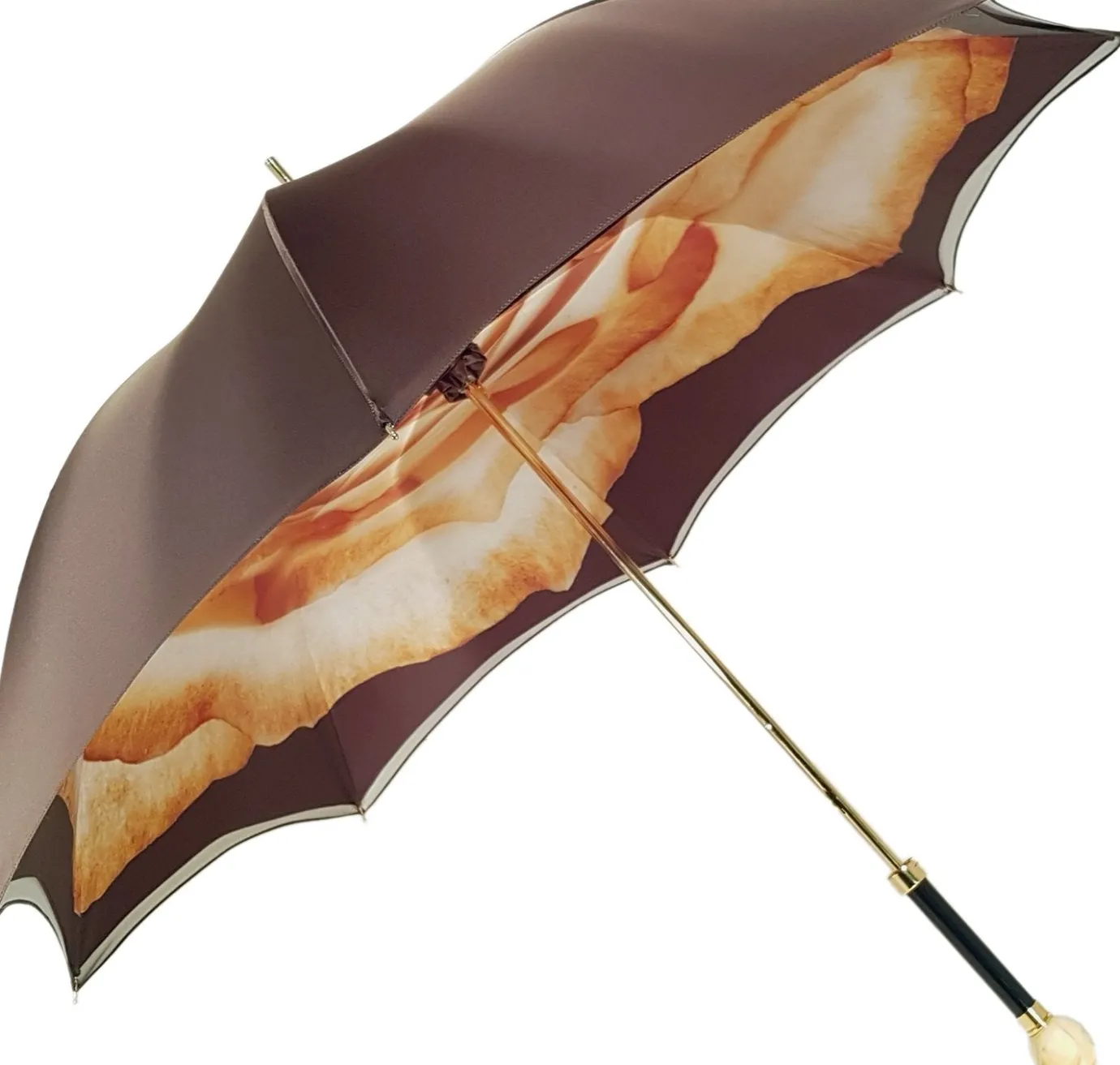 Il Marchesato Double Cloth Women's Umbrella with Printed Rose Design Fashion