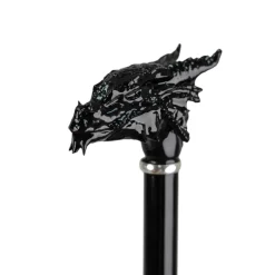Il Marchesato Dragon’s Fury: Black Umbrella with Fierce Dragon Handle Online