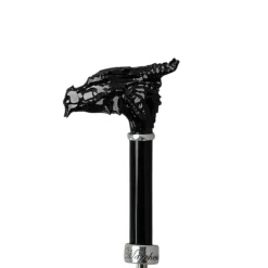 Il Marchesato Dragon’s Fury: Black Umbrella with Fierce Dragon Handle Online