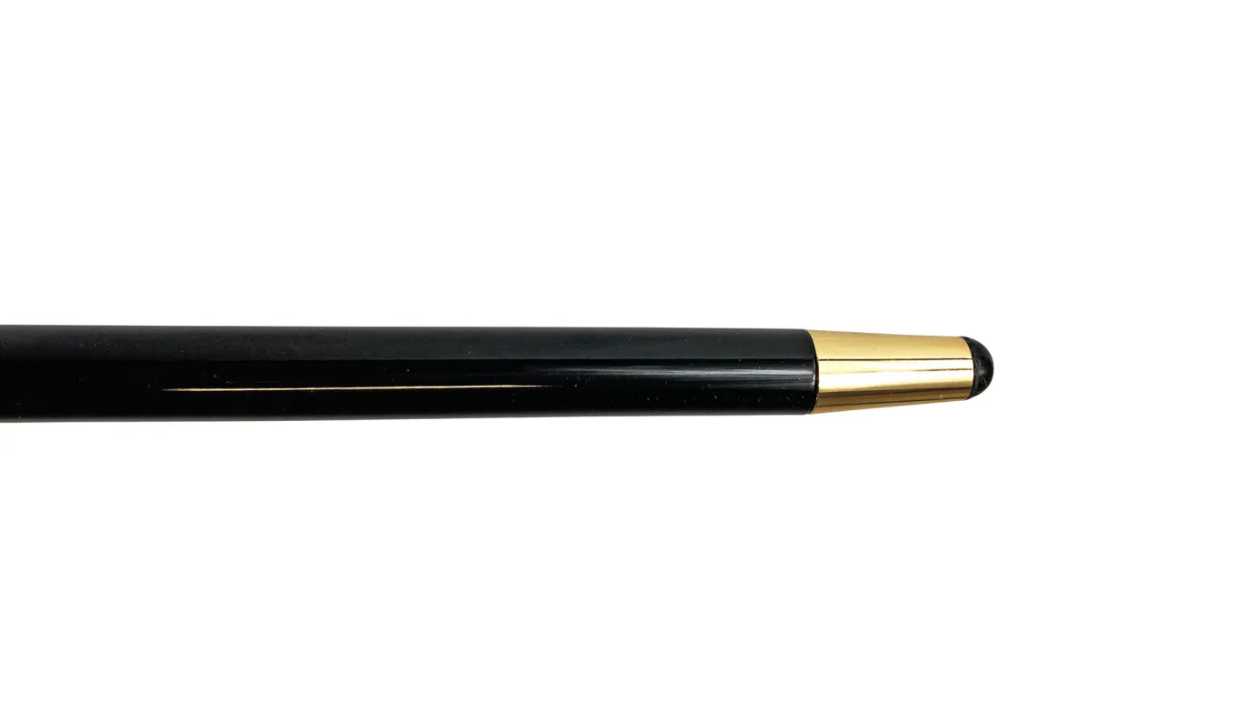 Il Marchesato Elegant Cane with Sculpted Black Skull Handle and Gold Accents Discount