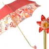 Il Marchesato Elegant Floral Umbrella with Exquisite Red Flower Handle Fashion