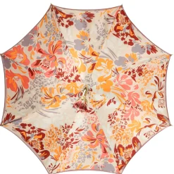 Il Marchesato Elegant Floral Umbrella with Exquisite Red Flower Handle Fashion