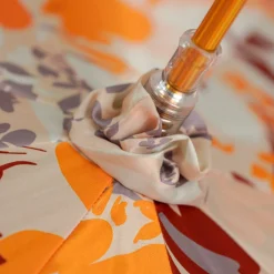 Il Marchesato Elegant Floral Umbrella with Exquisite Red Flower Handle Fashion