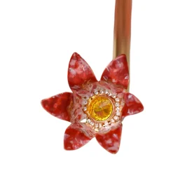 Il Marchesato Elegant Floral Umbrella with Exquisite Red Flower Handle Fashion