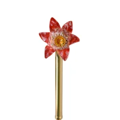 Il Marchesato Elegant Floral Umbrella with Exquisite Red Flower Handle Fashion