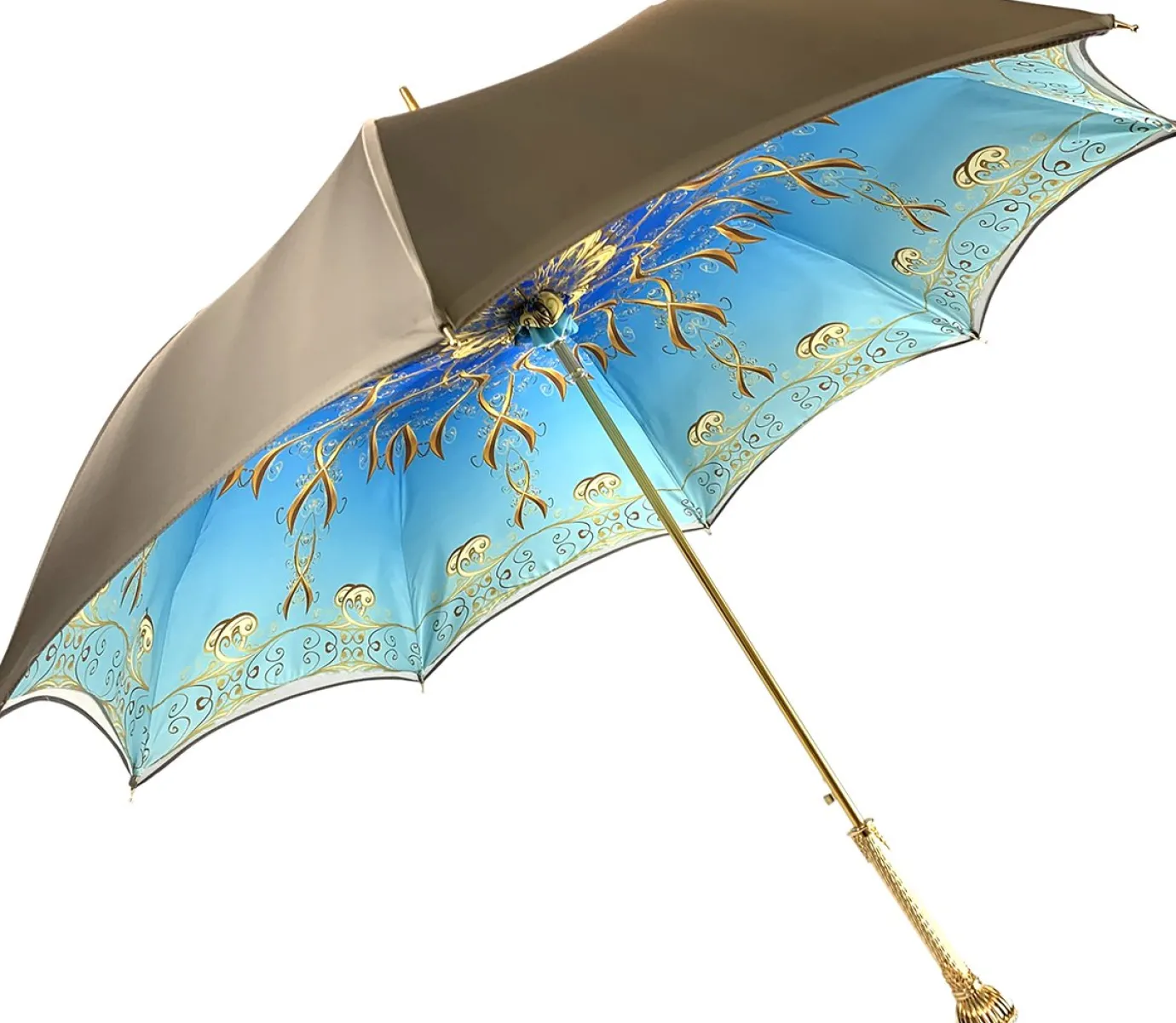 Il Marchesato Elegant Gradient Gold Umbrella Online
