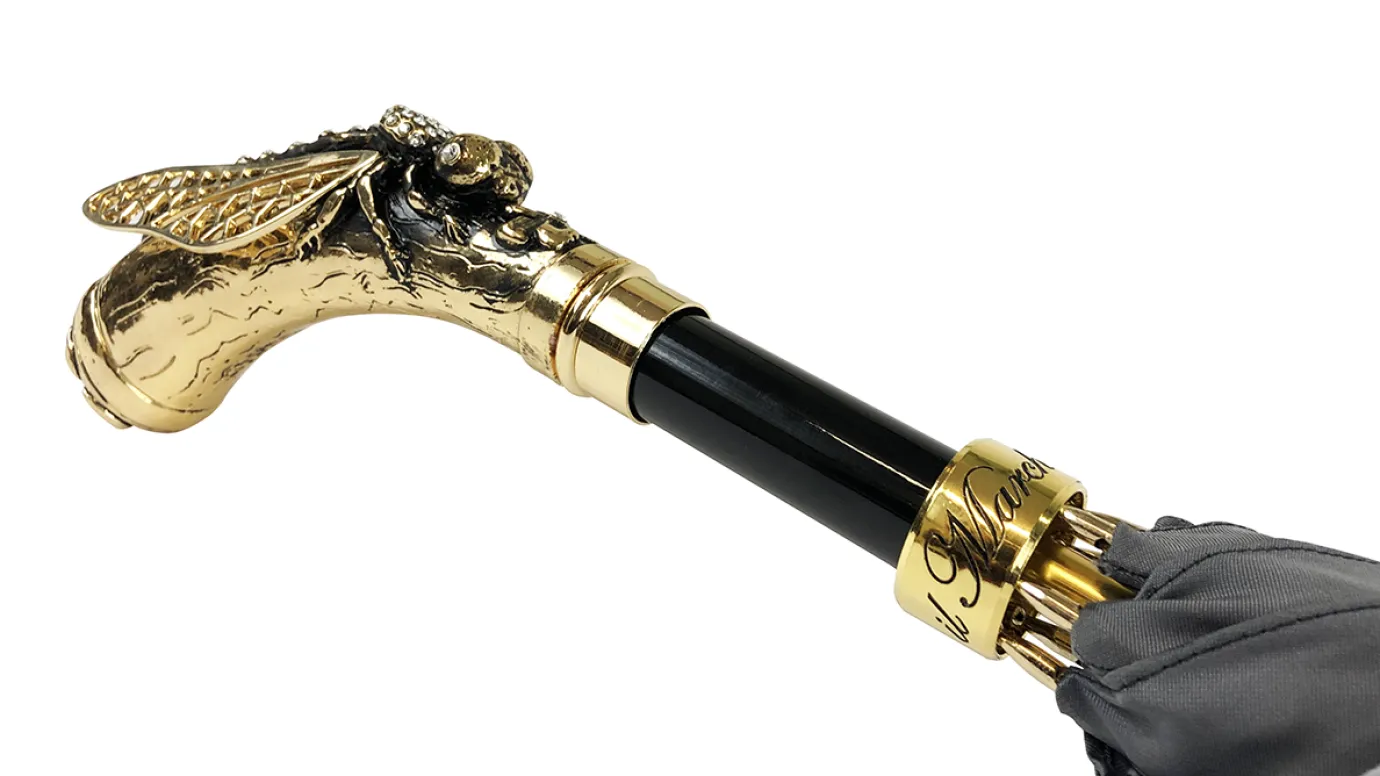 Il Marchesato Elegant handcrafted umbrella with dragonfly Hot