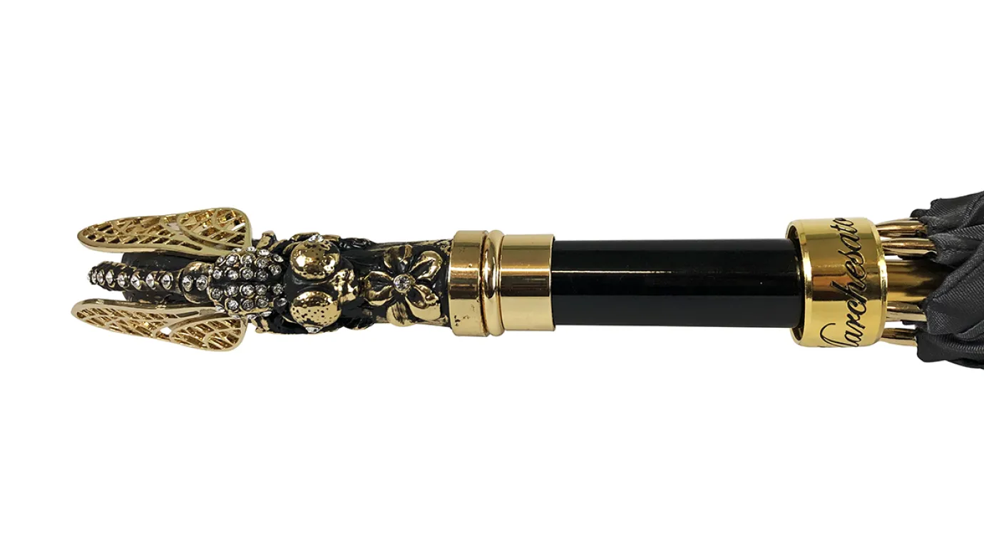 Il Marchesato Elegant handcrafted umbrella with dragonfly Hot