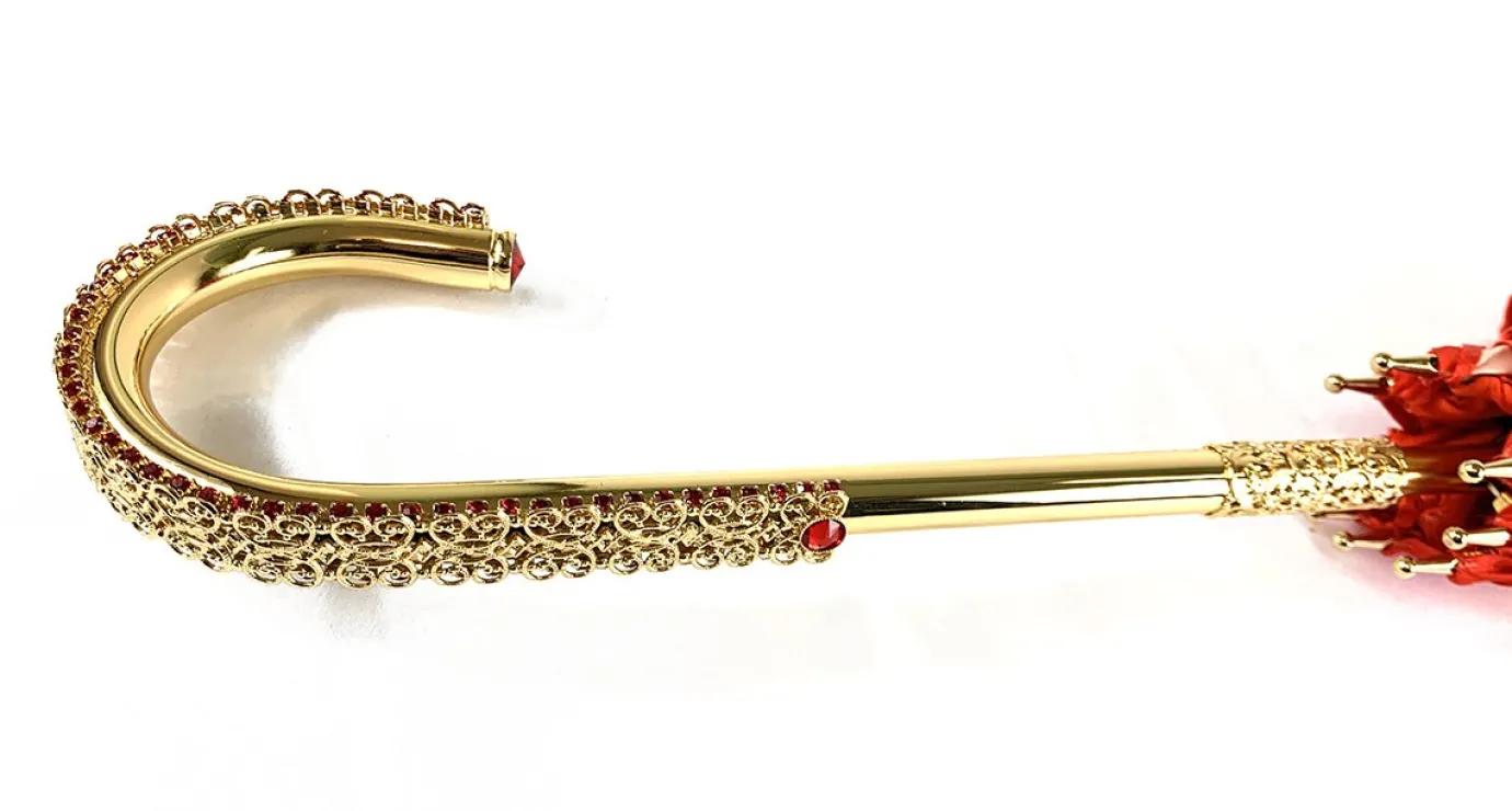 Il Marchesato Elegant Internally Leopard Print Umbrella, Double Cloth Outlet