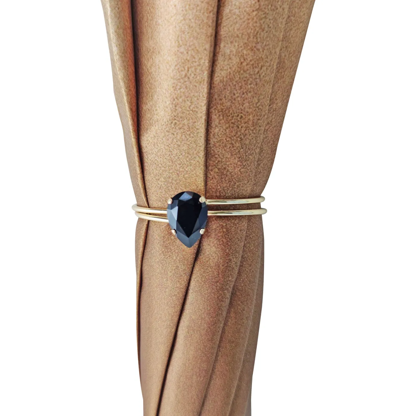 Il Marchesato Elegant ladies umbrella with black and brown flowered design Online