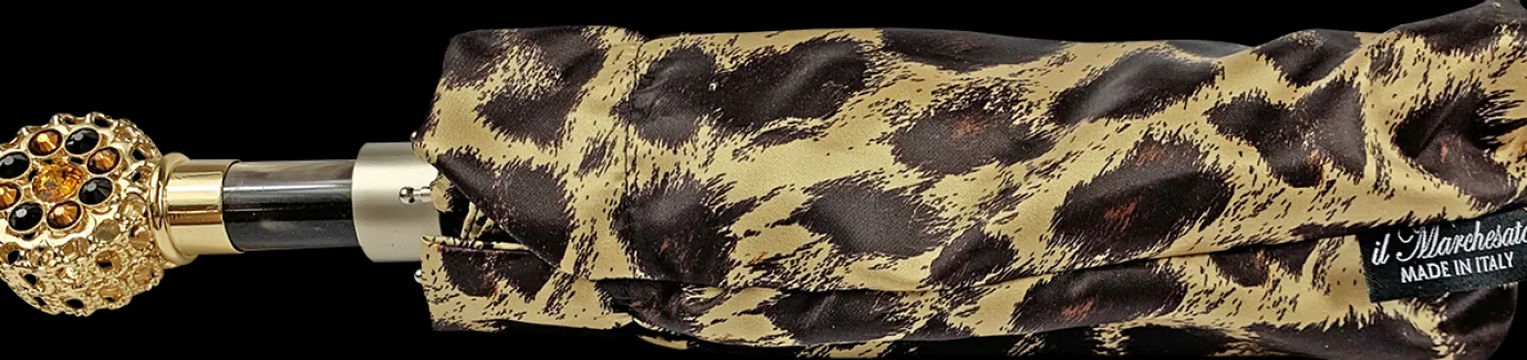 Il Marchesato Elegant leopard design with filigree handle Outlet