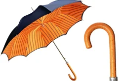 Il Marchesato Elegant Man's umbrella with orange ostrich leather handle Best