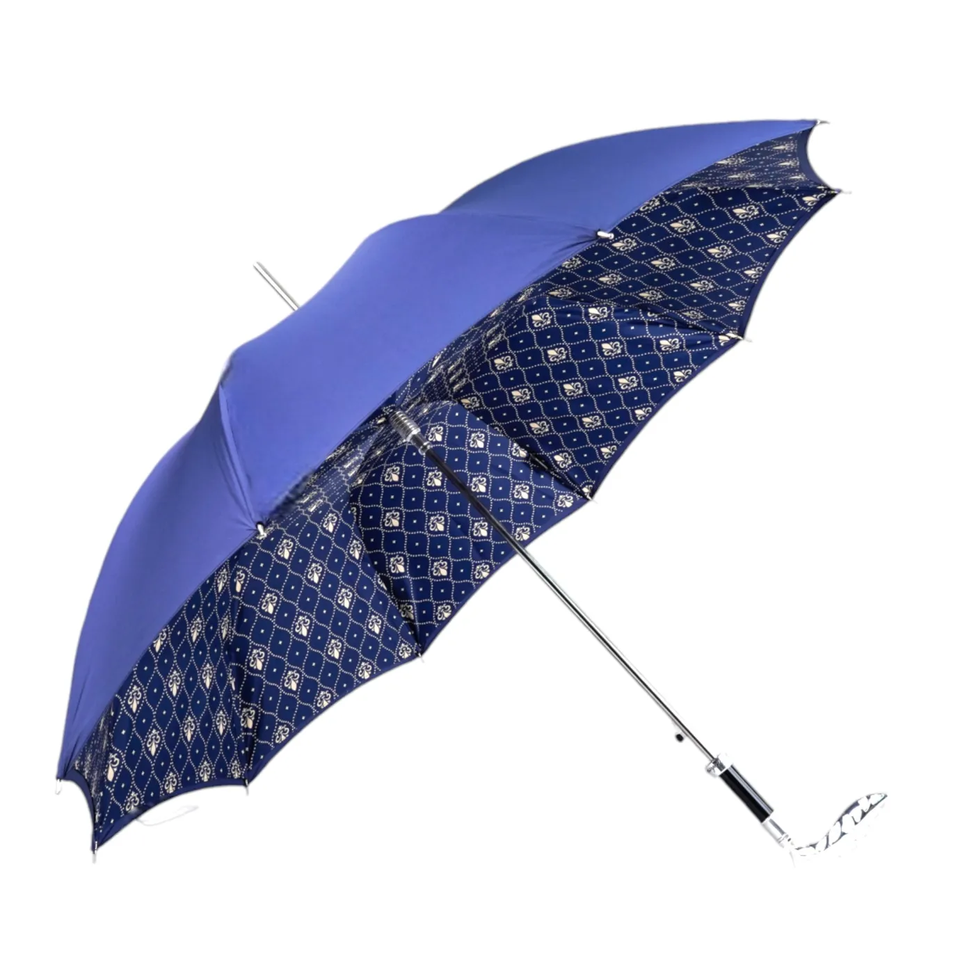 Il Marchesato Elegant men's umbrella with silverplated 925 handle Outlet