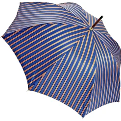 Il Marchesato Elegant orange umbrella - handmade blue leather handle Best