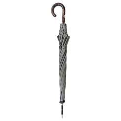 Il Marchesato Elegant Striped Umbrella - Flamed Natural beech Wood-Handle Sale