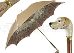 Il Marchesato Elegant umbrella in animalier style and hand-enamelled Dog Sale
