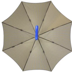 Il Marchesato Elegant Umbrella with Blue Leather Handle and Beechwood Shaft Discount