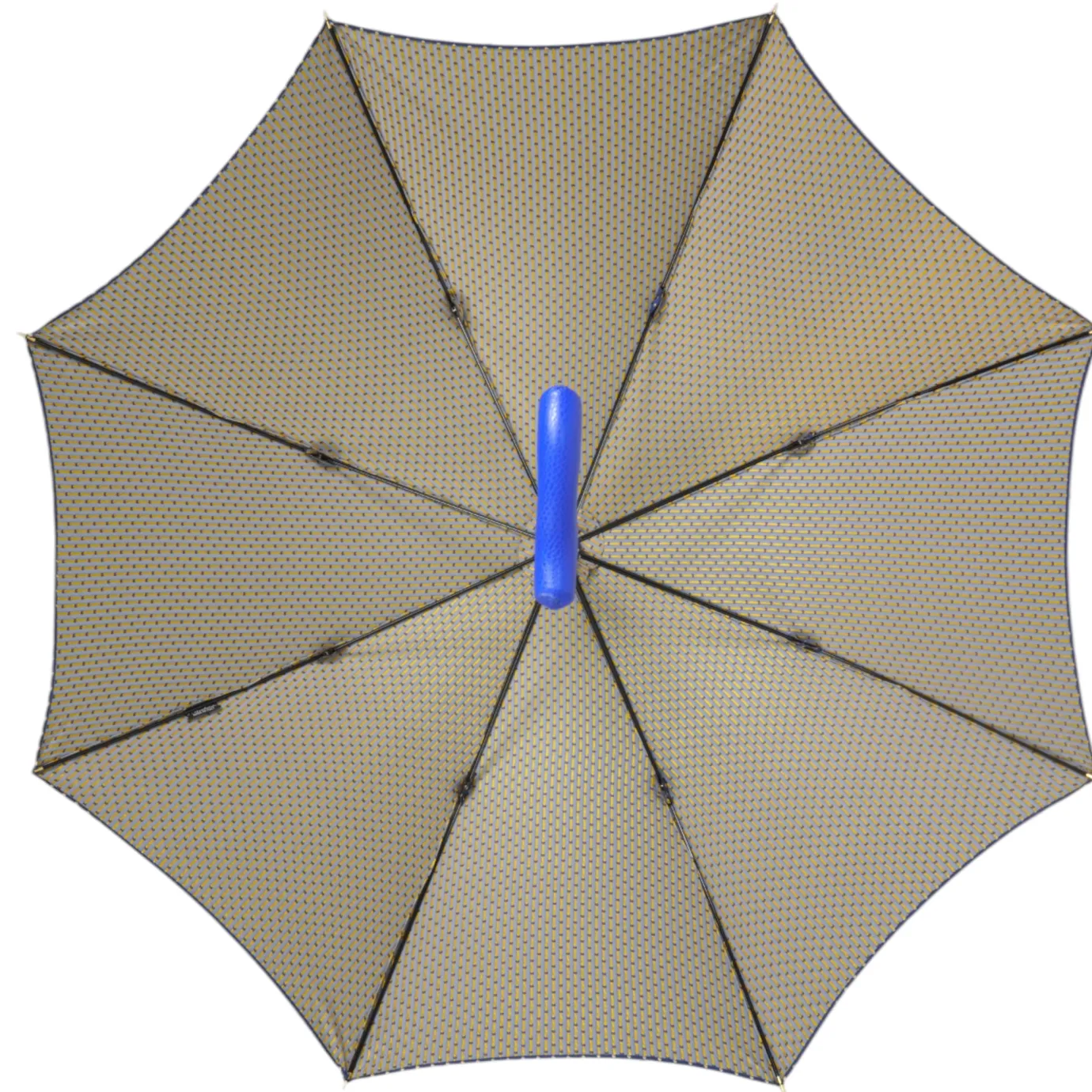 Il Marchesato Elegant Umbrella with Blue Leather Handle and Beechwood Shaft Discount