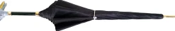 Il Marchesato Elegant Umbrella With Double Layer In Black Satin Outlet