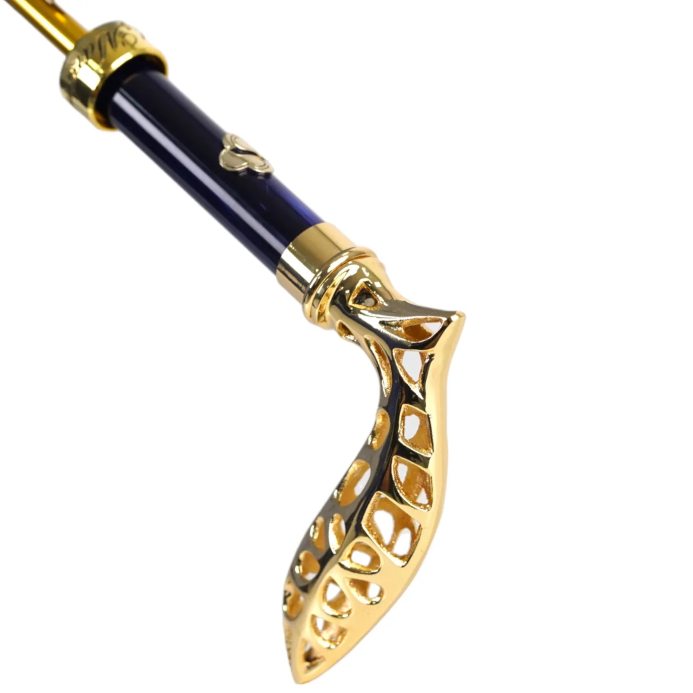 Il Marchesato Elegant Umbrella with Filigree Metal Handle and Lily Design Online