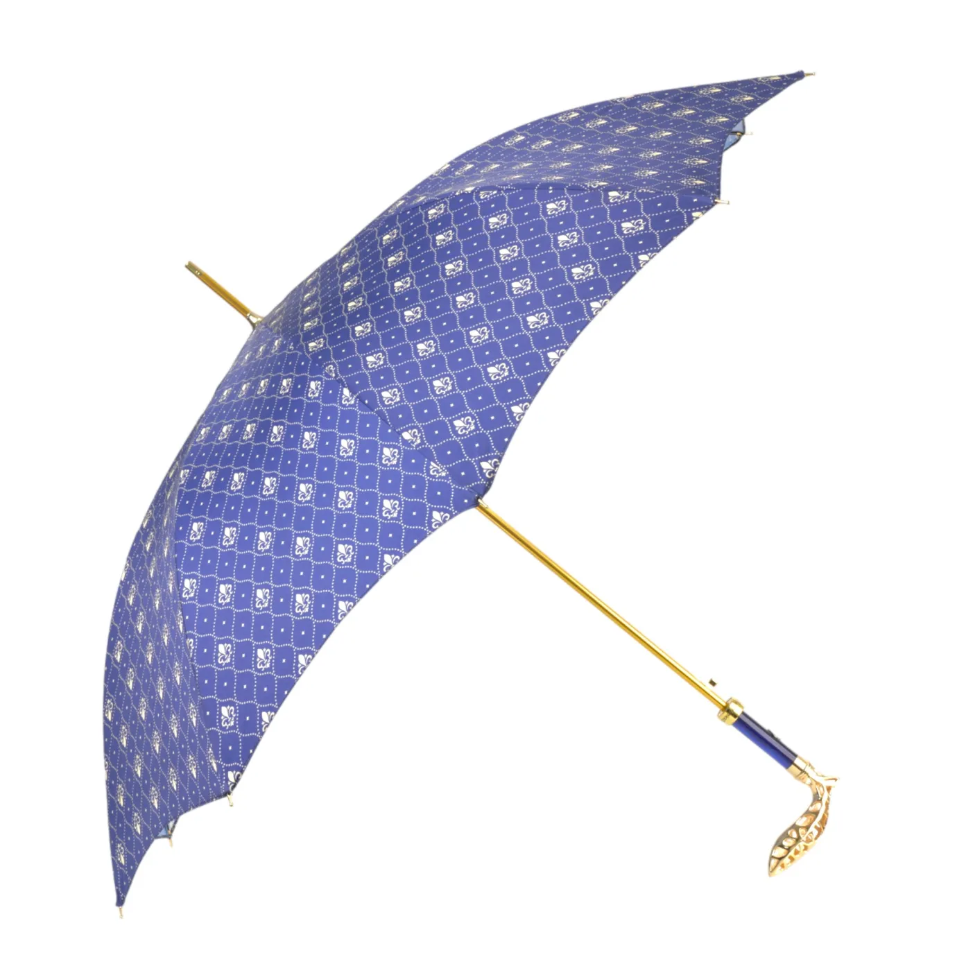 Il Marchesato Elegant Umbrella with Filigree Metal Handle and Lily Design Online