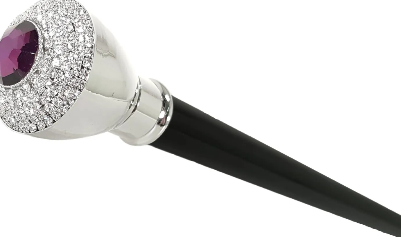 Il Marchesato Elegant Walking Sticks - Crystal Encrusted Knob Clearance