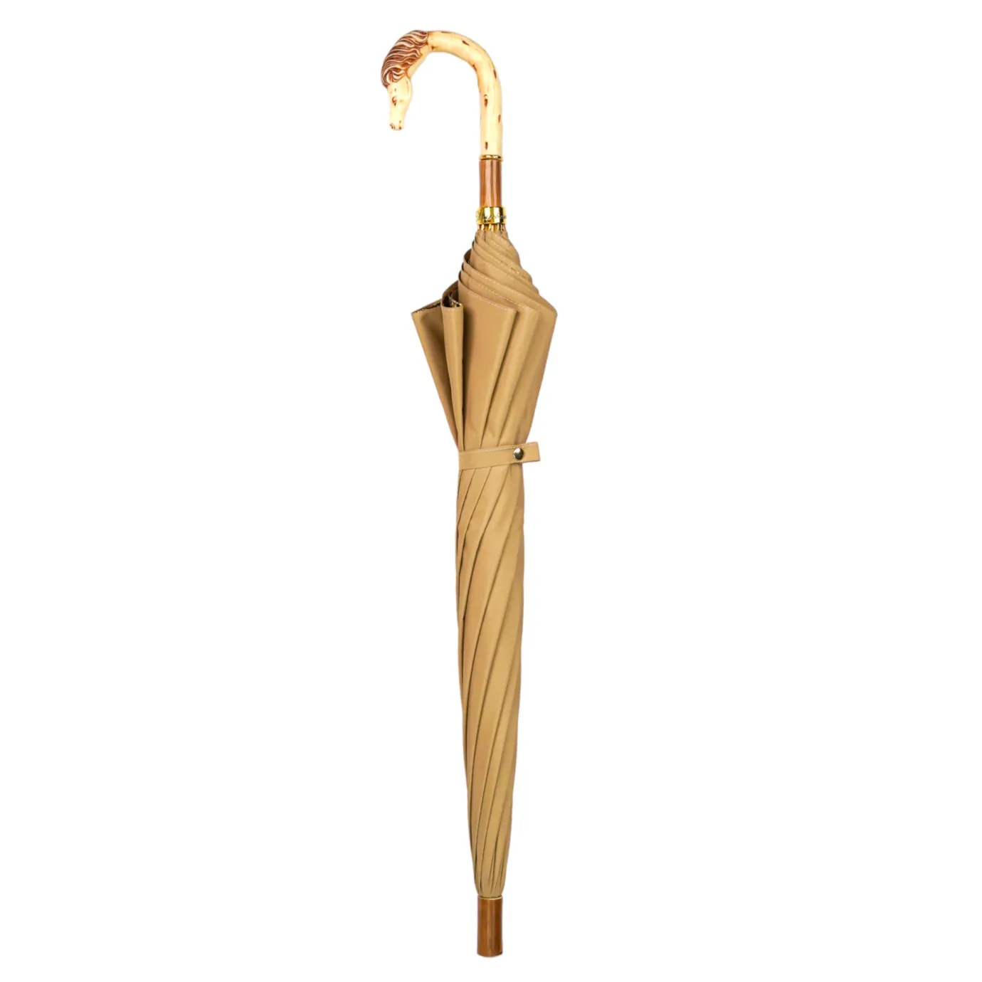 Il Marchesato Equestrian Elegance: Luxury Handcrafted Men's Umbrella with Horse Hand New