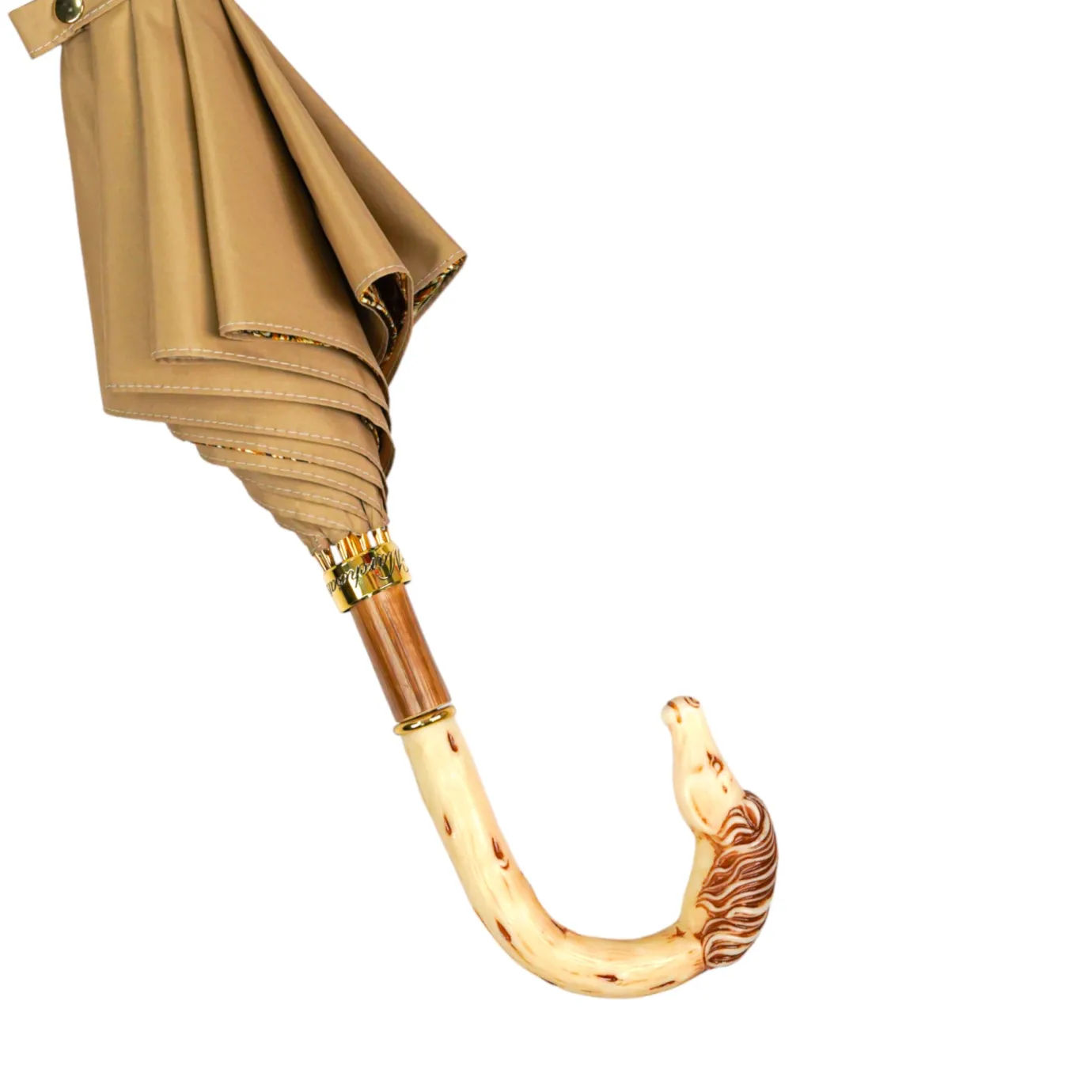 Il Marchesato Equestrian Elegance: Luxury Handcrafted Men's Umbrella with Horse Hand New