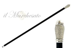 Il Marchesato Evening Cane with Crystals and Pearl Fashion