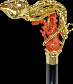 Il Marchesato Exclusive and Limited collection - Gold plated 24K Octopus with Swarov Sale