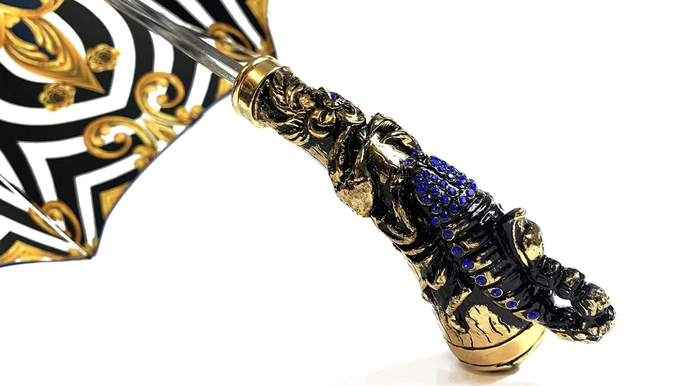 Il Marchesato Exclusive handle with 24K golden scorpion and embellished with sapphir Outlet