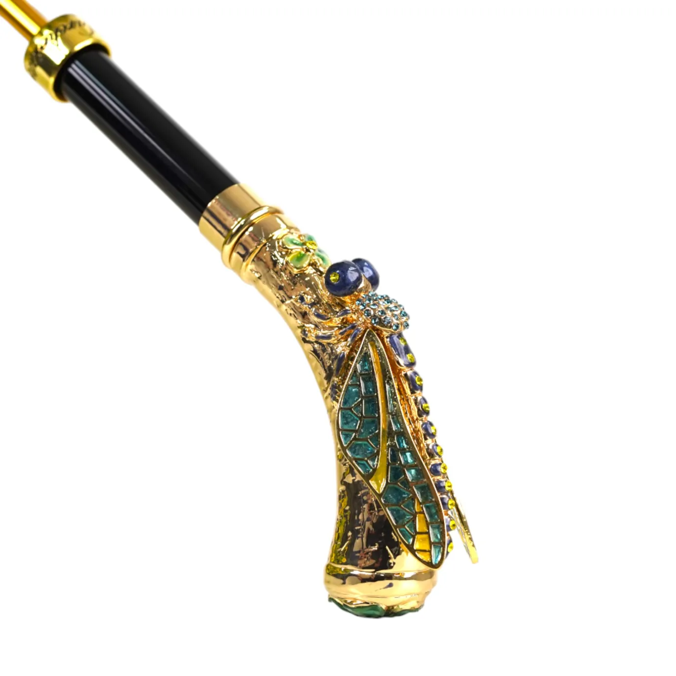 Il Marchesato Exclusive Italian Artisan Umbrella with Exquisite Hand-Painted Dragonf Fashion