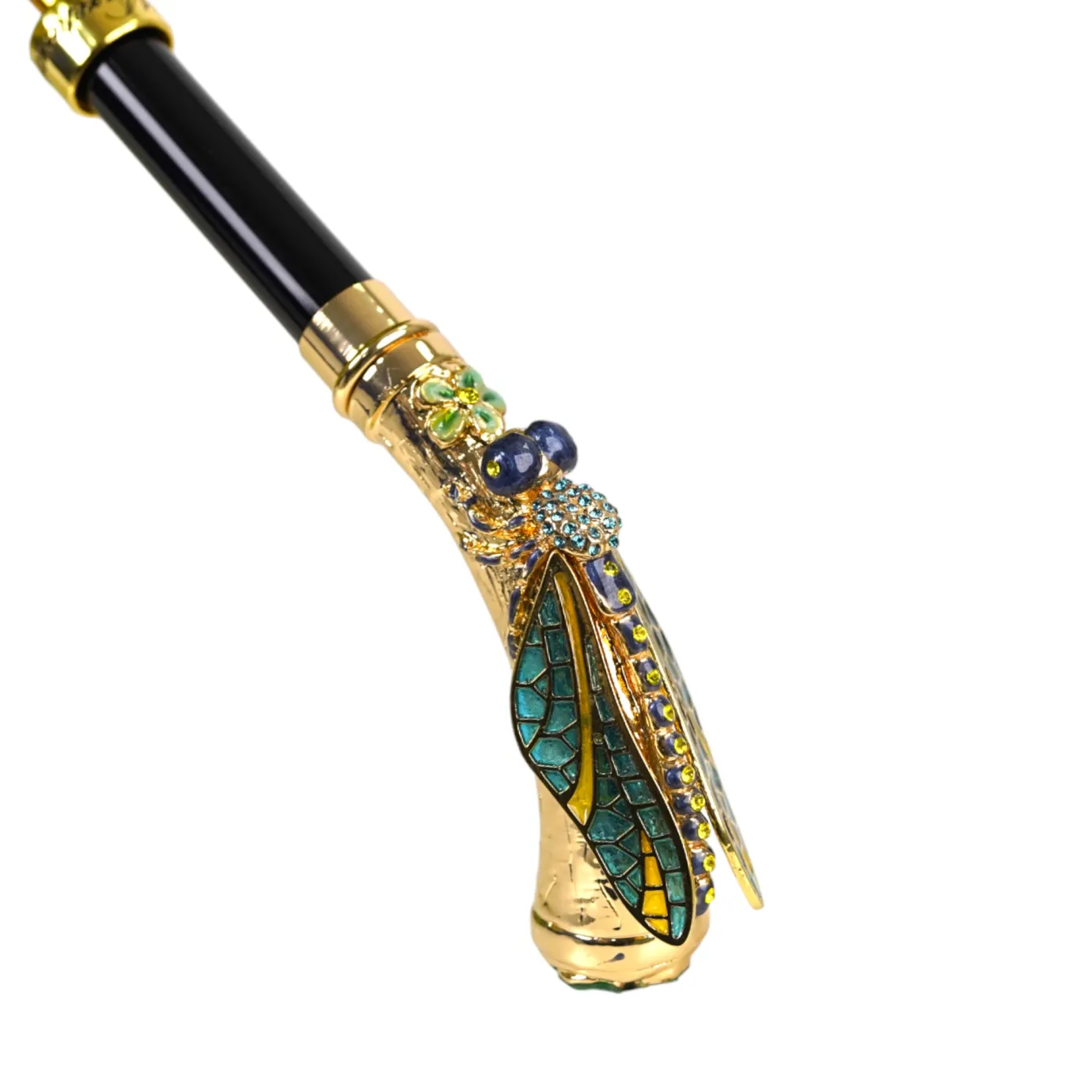 Il Marchesato Exclusive Italian Artisan Umbrella with Exquisite Hand-Painted Dragonf Fashion