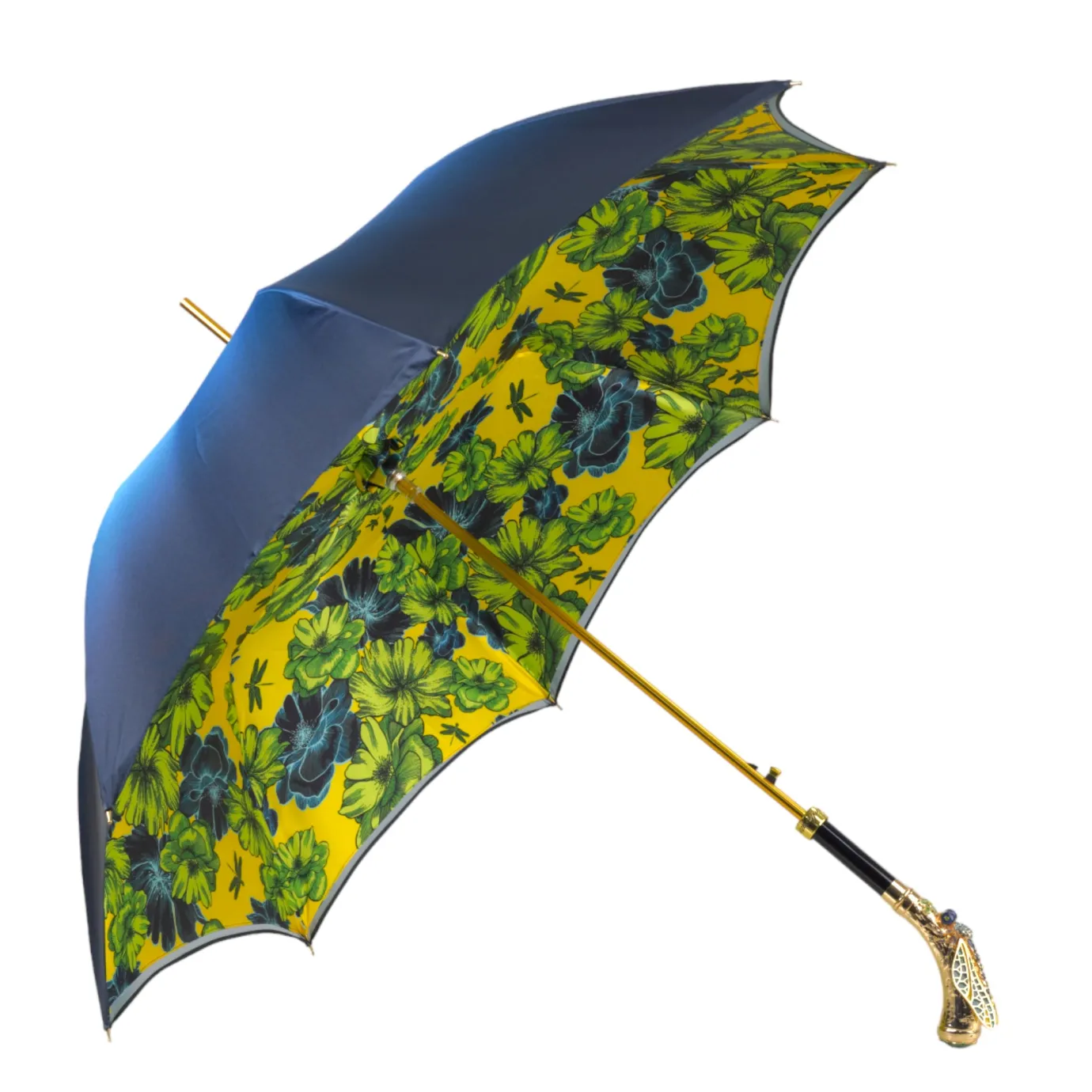 Il Marchesato Exclusive Italian Artisan Umbrella with Exquisite Hand-Painted Dragonf Fashion