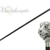 Il Marchesato Exclusive Walking stick with Silverplated 925 tiger Discount