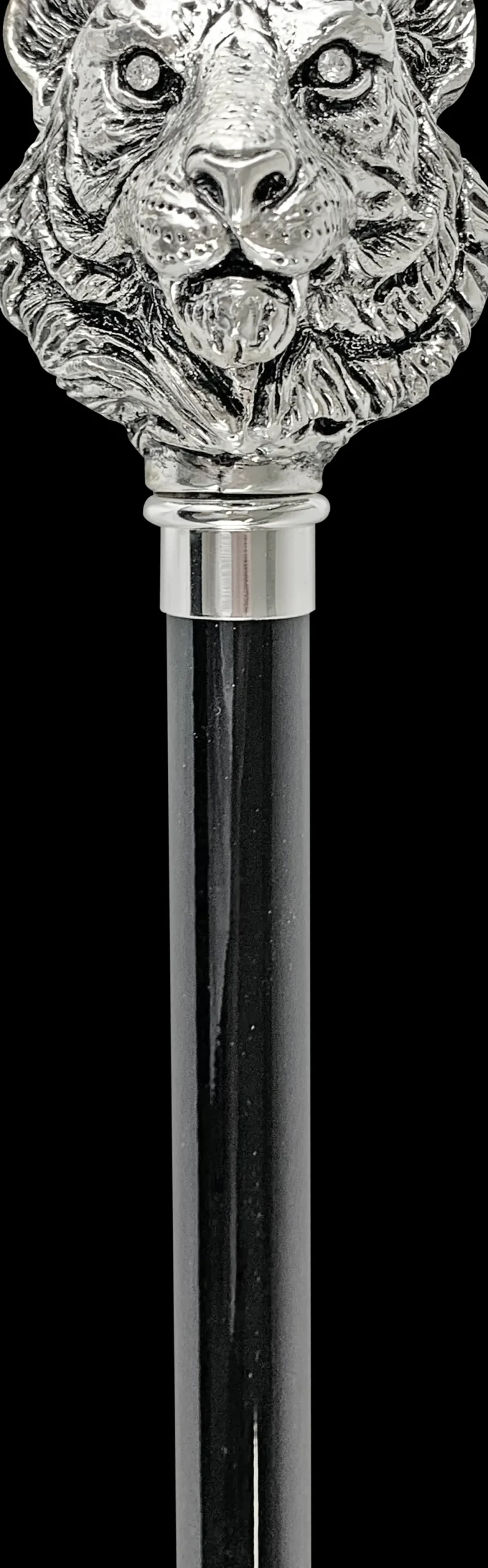 Il Marchesato Exclusive Walking stick with Silverplated 925 tiger Discount