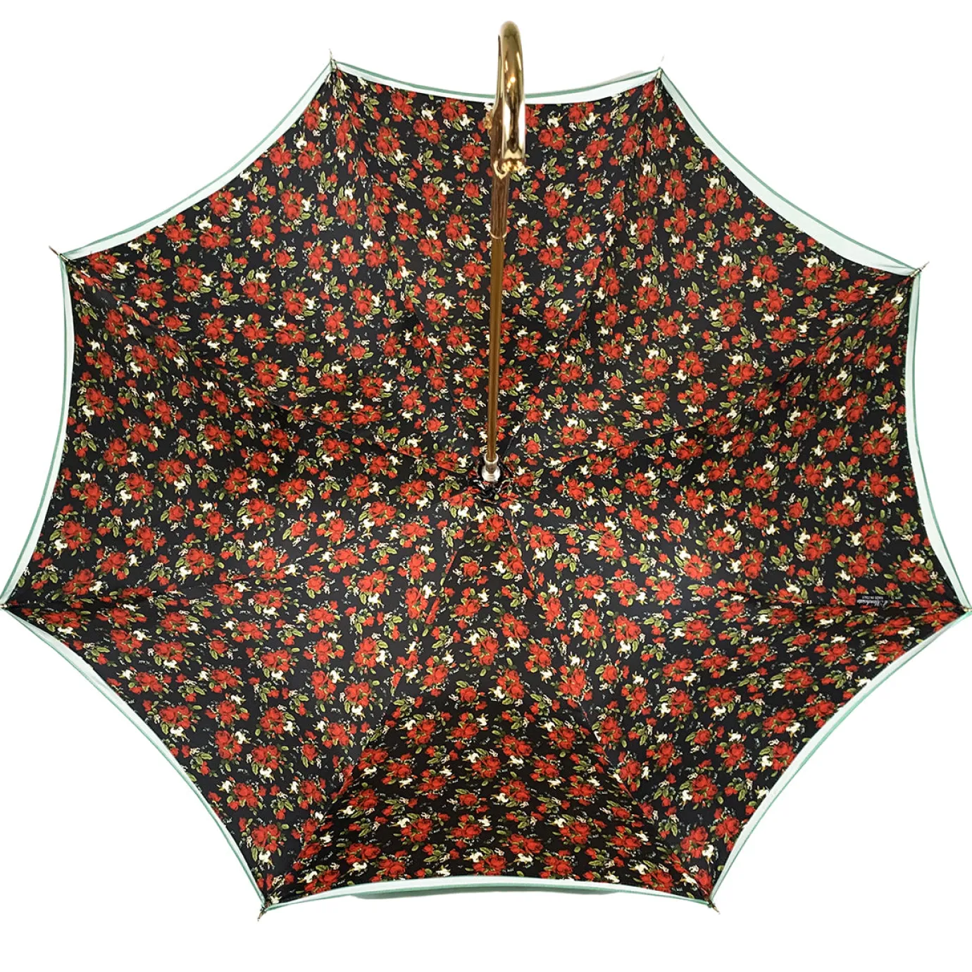 Il Marchesato Fanciful Green Umbrella with Roses Clearance