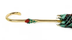 Il Marchesato Fanciful Green Umbrella with Roses Clearance