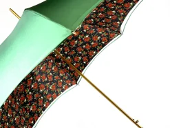 Il Marchesato Fanciful Green Umbrella with Roses Clearance