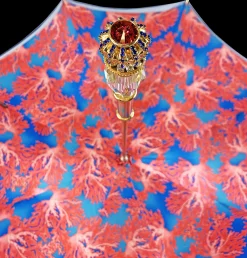 Il Marchesato Fantastic blue with "35fili" Coral design Fashion