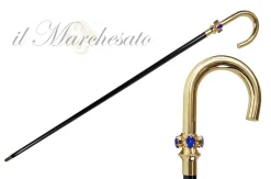 Il Marchesato Fantastic curved cane for Men with teardrop crystals Hot