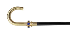 Il Marchesato Fantastic curved cane for Men with teardrop crystals Hot