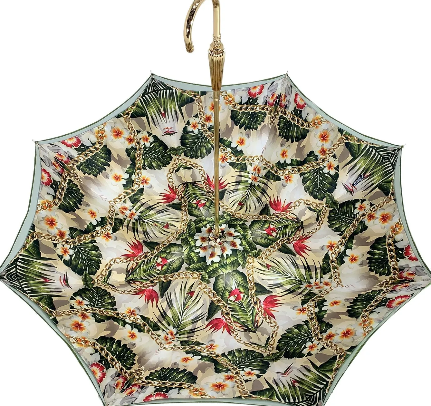 Il Marchesato Fantastic flower and chain Umbrella With Double Fabric, Exclusive Desi Best