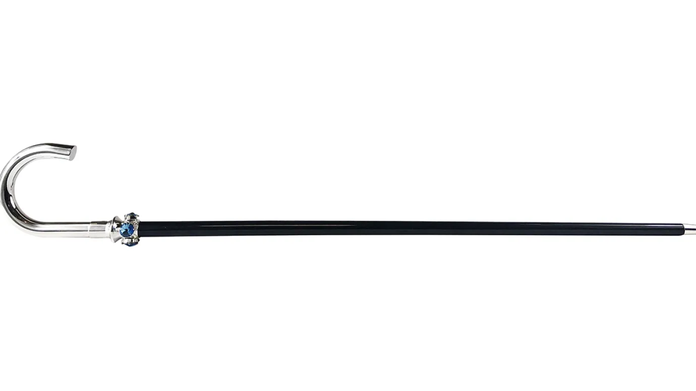 Il Marchesato Fantastic Men's cane with aquamarine crystals Hot